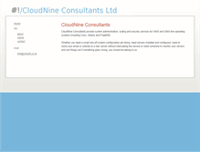 Tablet Screenshot of cloud9.co.uk