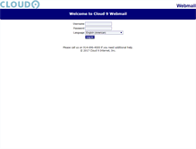 Tablet Screenshot of mail.cloud9.net